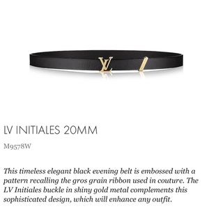 Louis Vuitton Initiales Belt